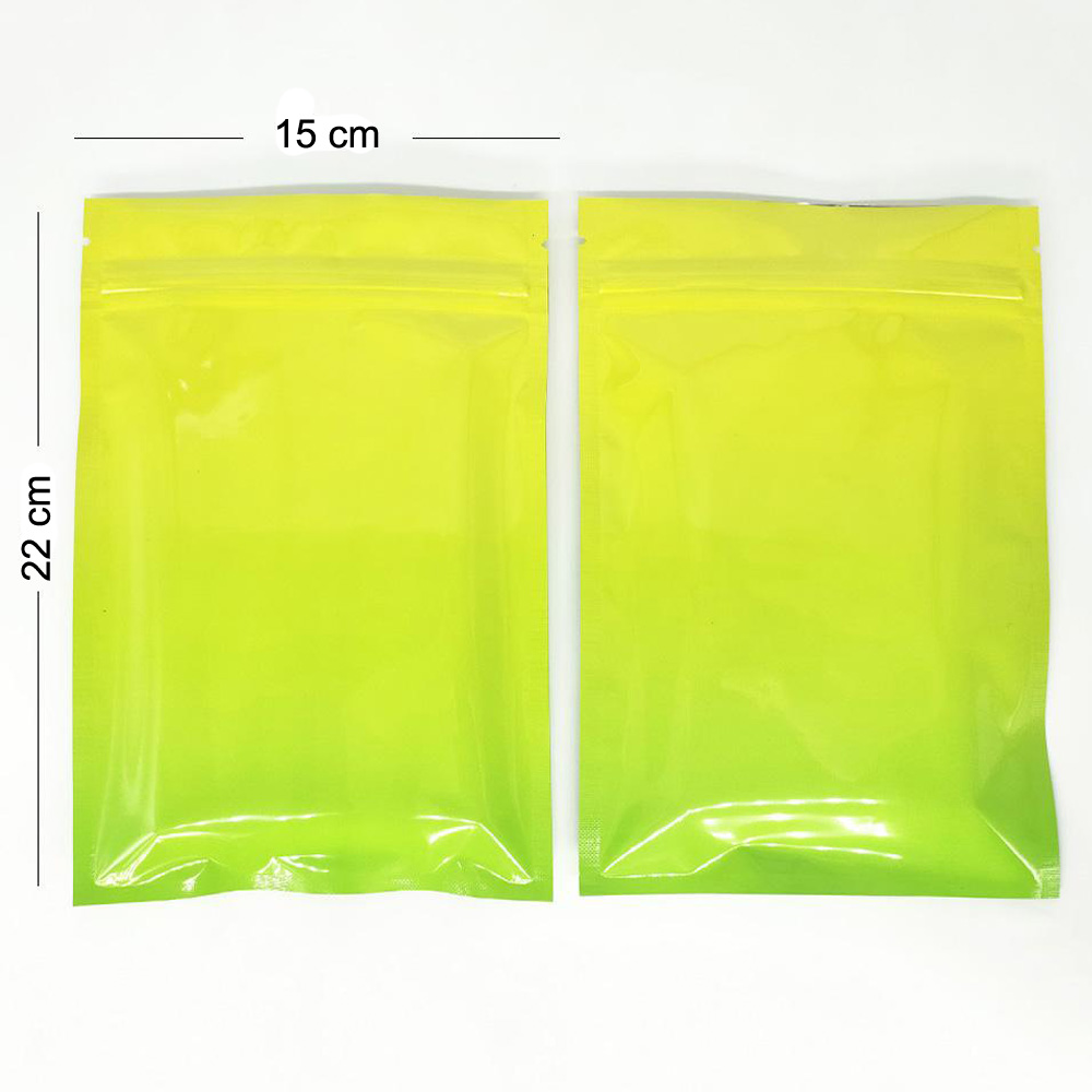 Gripseal Bags Zip Seal Lock Flat Pouch Yellow/Green 2 Tone BPA Free Food Packing - Picture 17 of 18