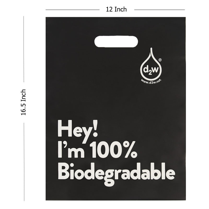 Carrier Carry Bags For Shopping w/ Gusset & Handle Biodegradable Reuseable Black - Picture 18 of 24