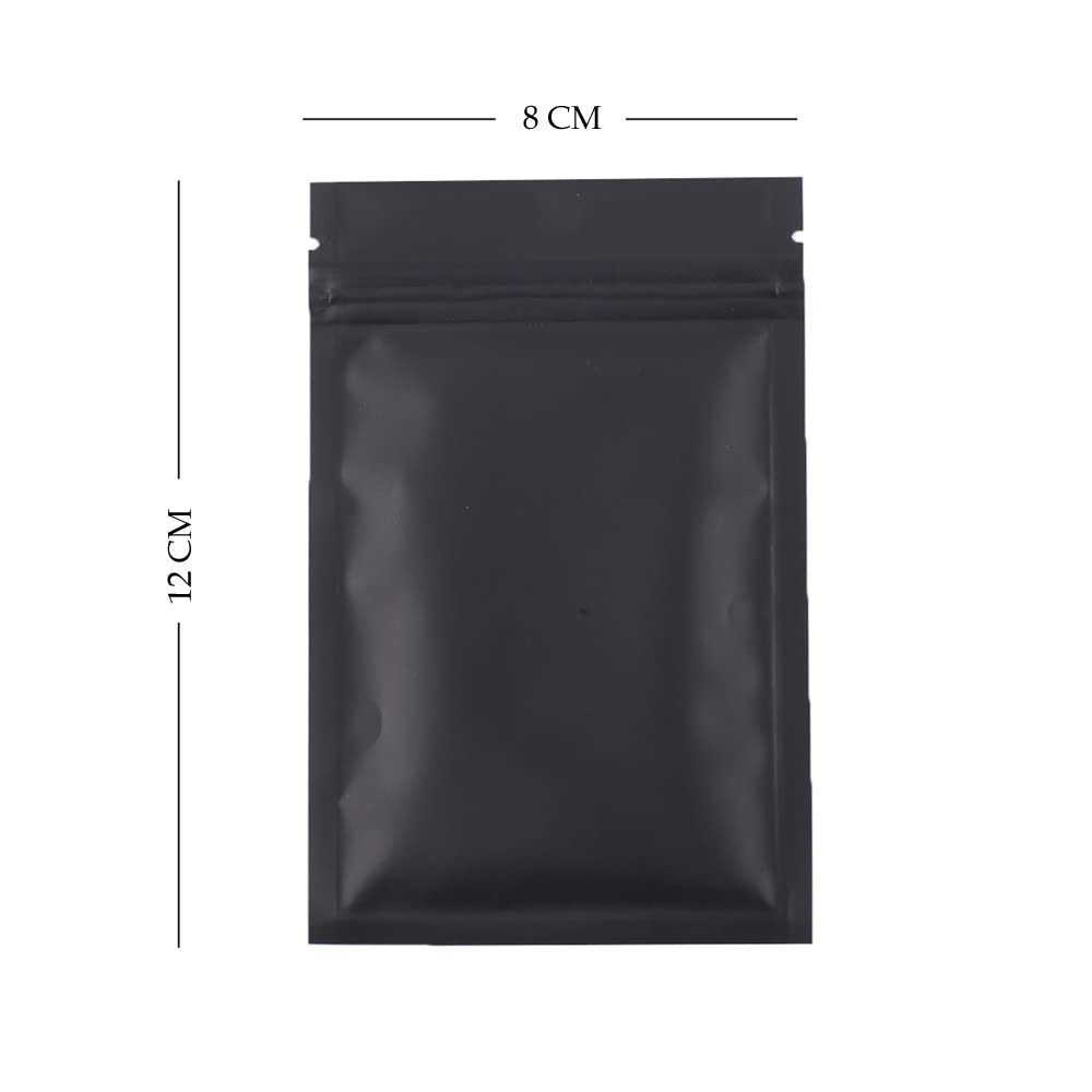 Matte Black Gripseal Food Bags Zip Seal Lock Mylar Flat Pouch BPA Free Packaging - Picture 31 of 34