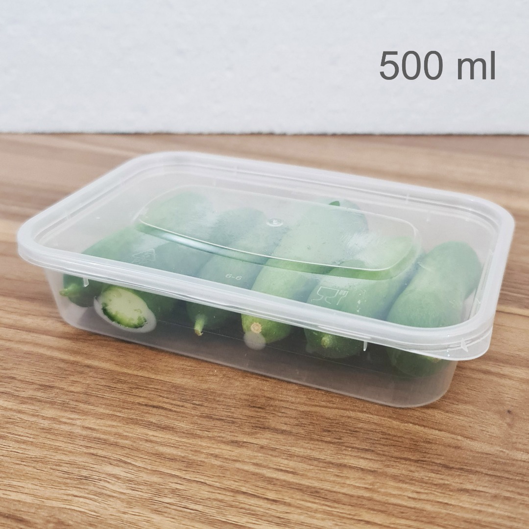 Contenitori per alimenti da asporto con coperchi riutilizzabili in plastica scatole per preparazione pasti sicuri per microonde - Foto 10 di 13