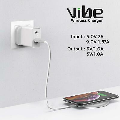 Qi Cordless Charger Fast Charging Pad For iPhone 14 13 12 11 Pro XS Max Samsung - Picture 17 of 21
