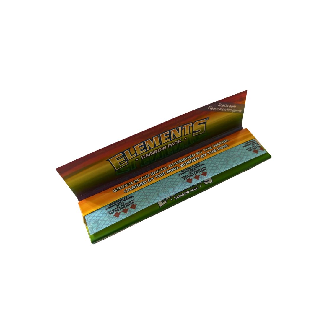 Papel de liar delgado Elements Rainbow Pack tamaño king - Imagen 6 de 19