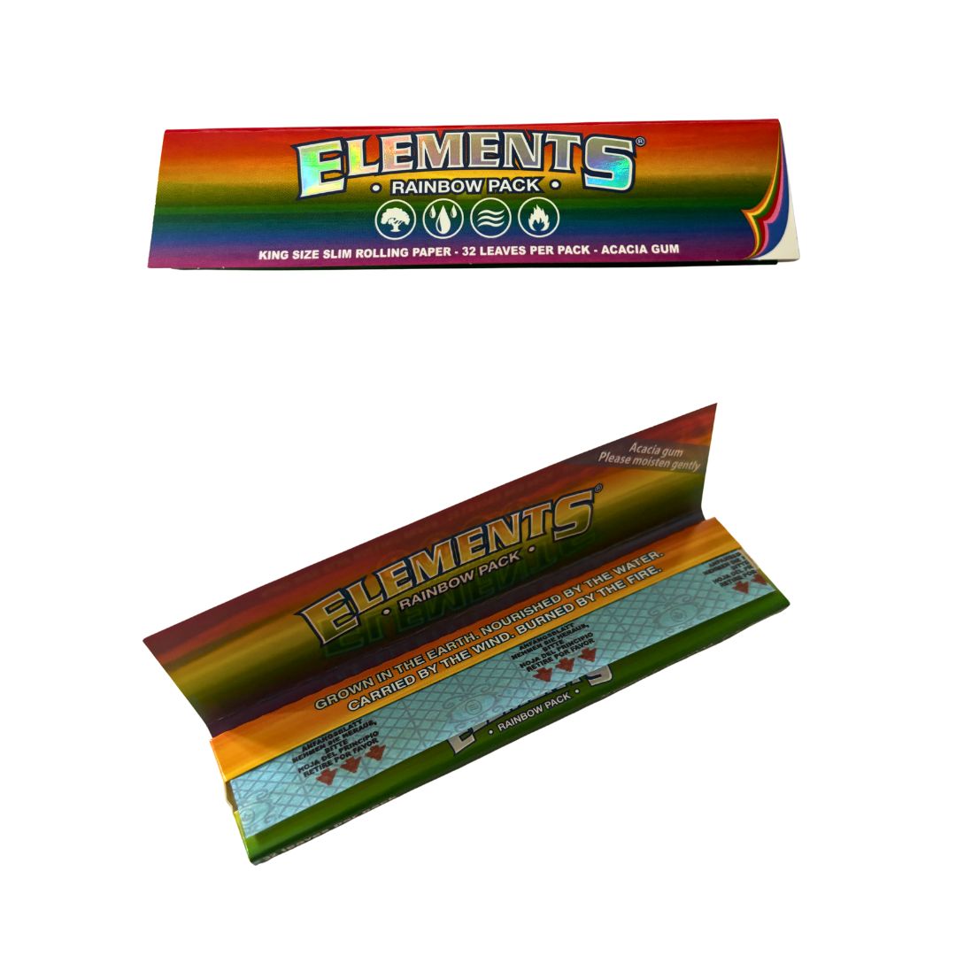 Papel de liar delgado Elements Rainbow Pack tamaño king - Imagen 5 de 19