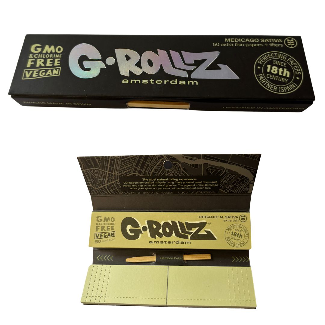 Papeles, consejos y póker G-Rollz Natural Medicago Sativa tamaño king - Imagen 5 de 36