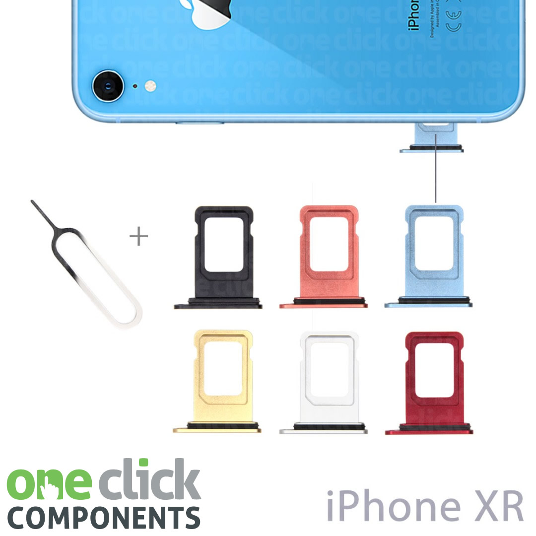 For iPhone XR Waterproof Sim Card Tray Slot Holder with Eject Pin