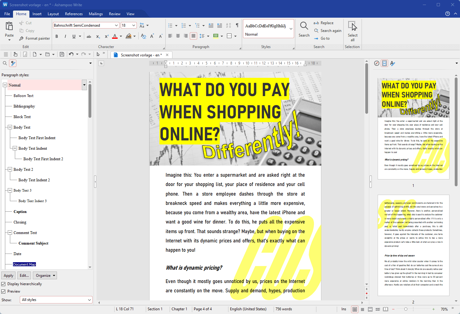 Ashampoo Office 9 Microsoft Compatible Word Processor Suite Dożywotnia licencja - Zdjęcie 16 z 18