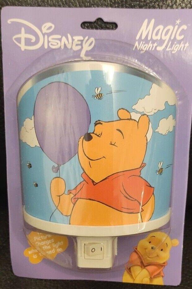 Disney Winnie The Pooh Magic Night Light UK Plug - Bulb included - Picture 10 of 13