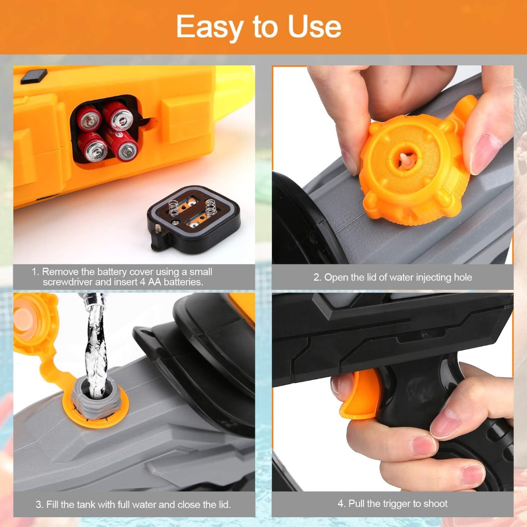 Kids Electric Water Gun Powerful Water Guns for Adults Large Watergun - Picture 9 of 20