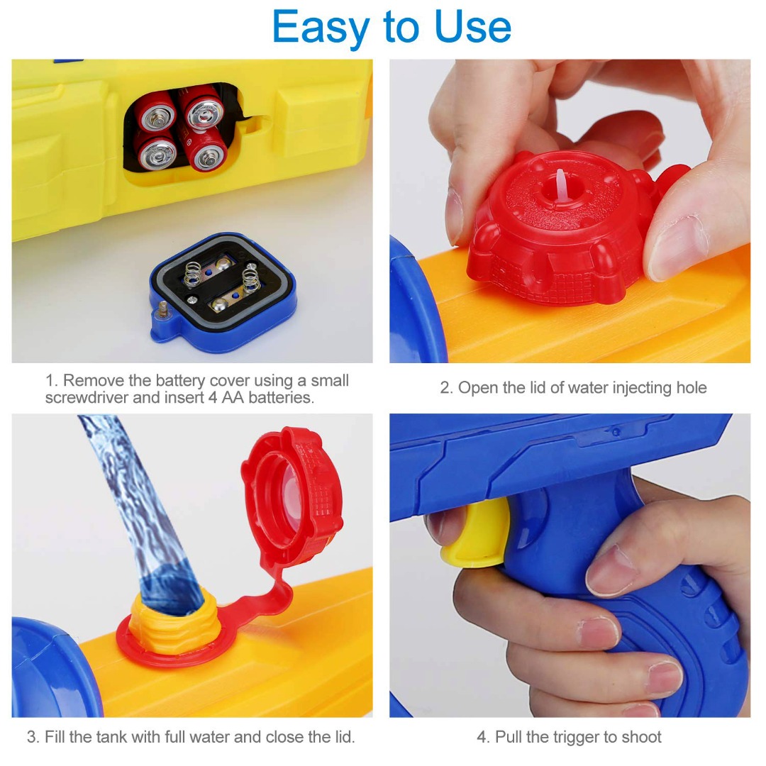 Kids Electric Water Gun Powerful Water Guns for Adults Large Watergun - Picture 14 of 20