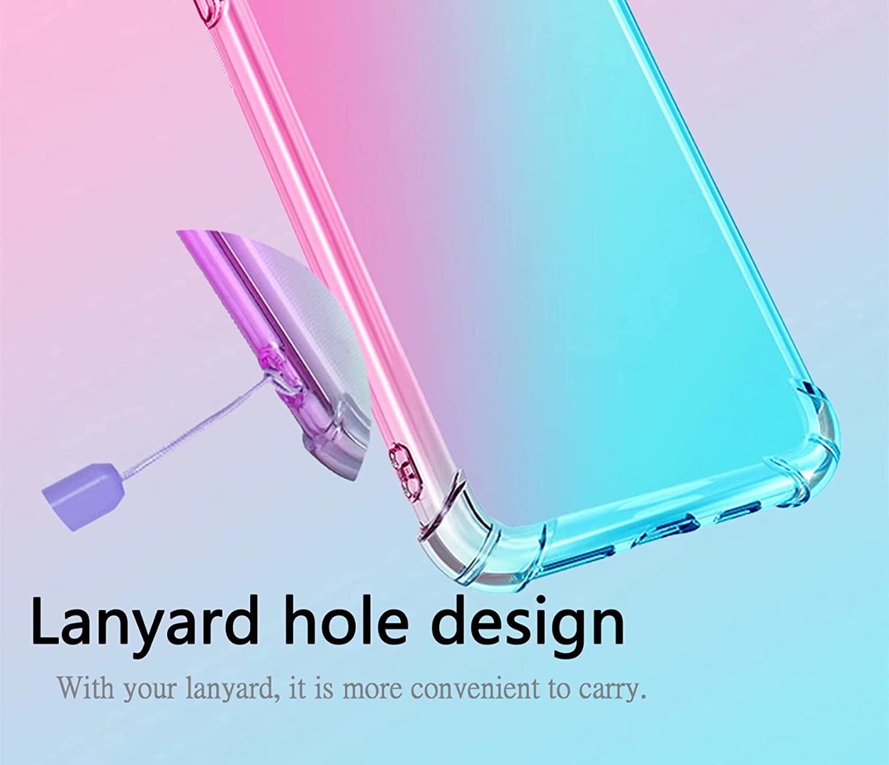 KARTXITAI Cover Compatibile con Oppo A15/A35 Custodia,Protettiva per Tutto il Corpo Morbida al Tatto,Slim in Silicone TPU con Assorbimento degli Urti e Anti-Graffio - Fiori bianchi e blu