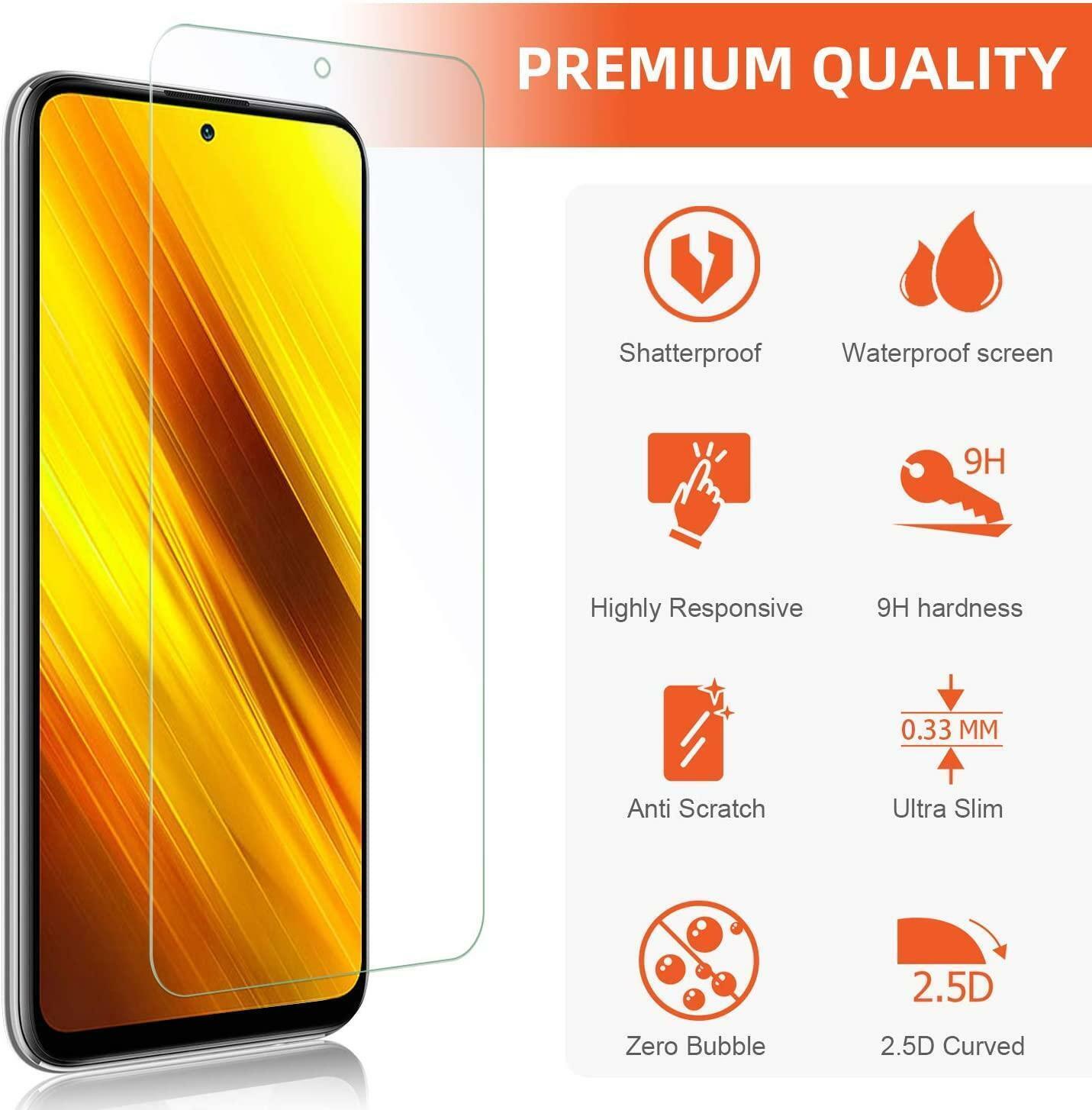 Tempered Glass Screen Protector For Xiaomi Redmi Note 12 12C 10C 13T A2 Pro Plus - Picture 100 of 339