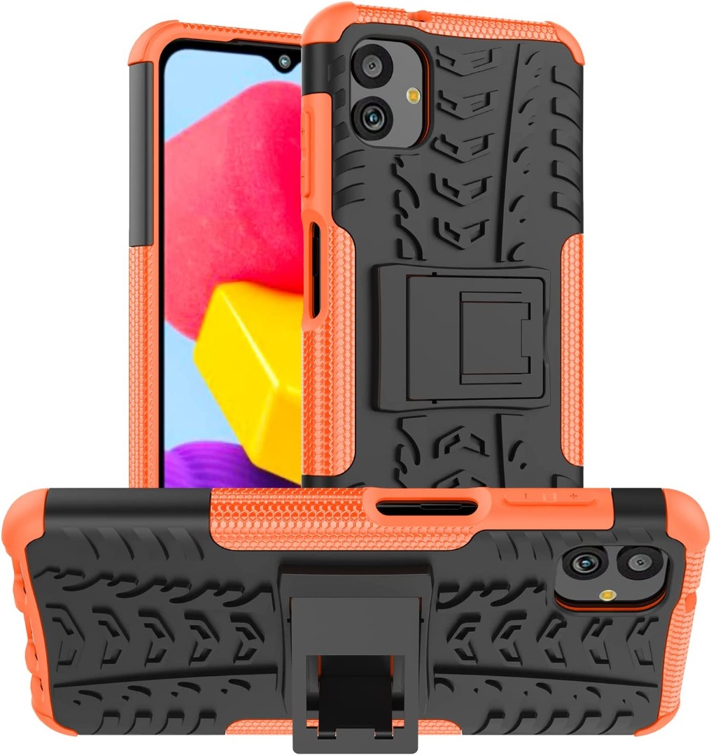 For Samsung Galaxy A04E Case, Slim Shockproof Stand Phone Cover + Tempered Glass - Zdjęcie 16 z 18