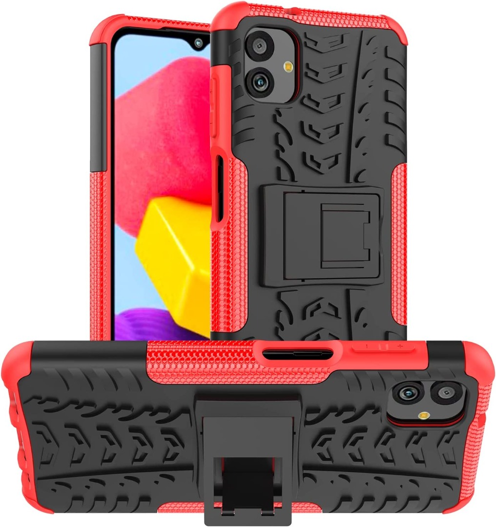 For Samsung Galaxy A04E Case, Slim Shockproof Stand Phone Cover + Tempered Glass - Zdjęcie 18 z 18