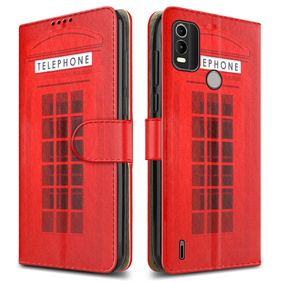 PIXFAB Custodia In Pelle Per Nokia C2 2nd Edition – Portafoglio Con Slot E Cavalletto