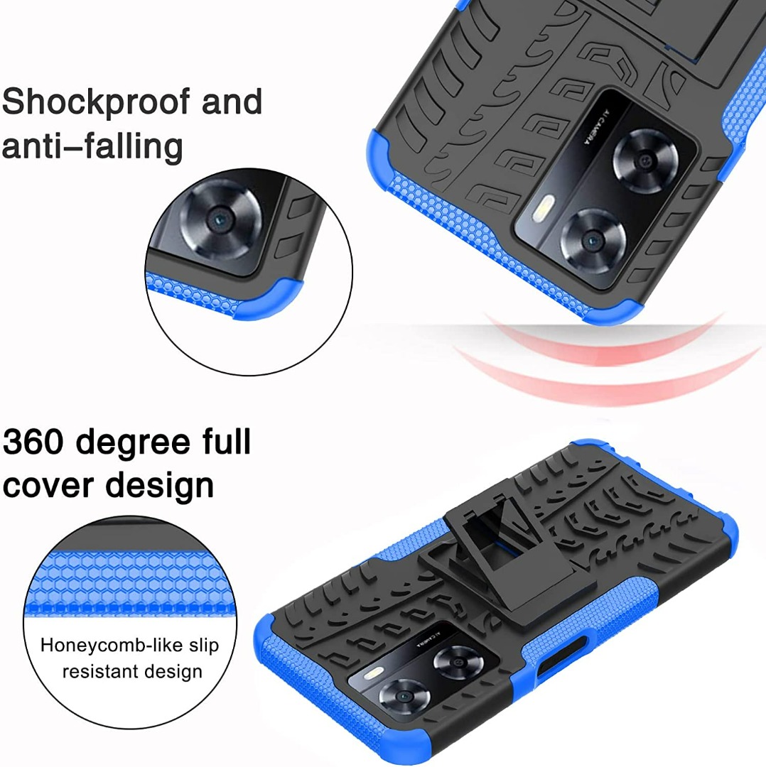 Custodia Antiurto Pixfab Per OPPO A57S 4G/A77 5G + Vetro Temperato - Colori Vari