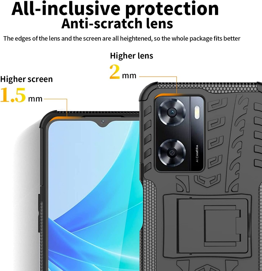 UPLAI Hülle Für Oppo A57s/OPPO A77 5G/Oppo A57 4G/5G, Slim Stoßfest