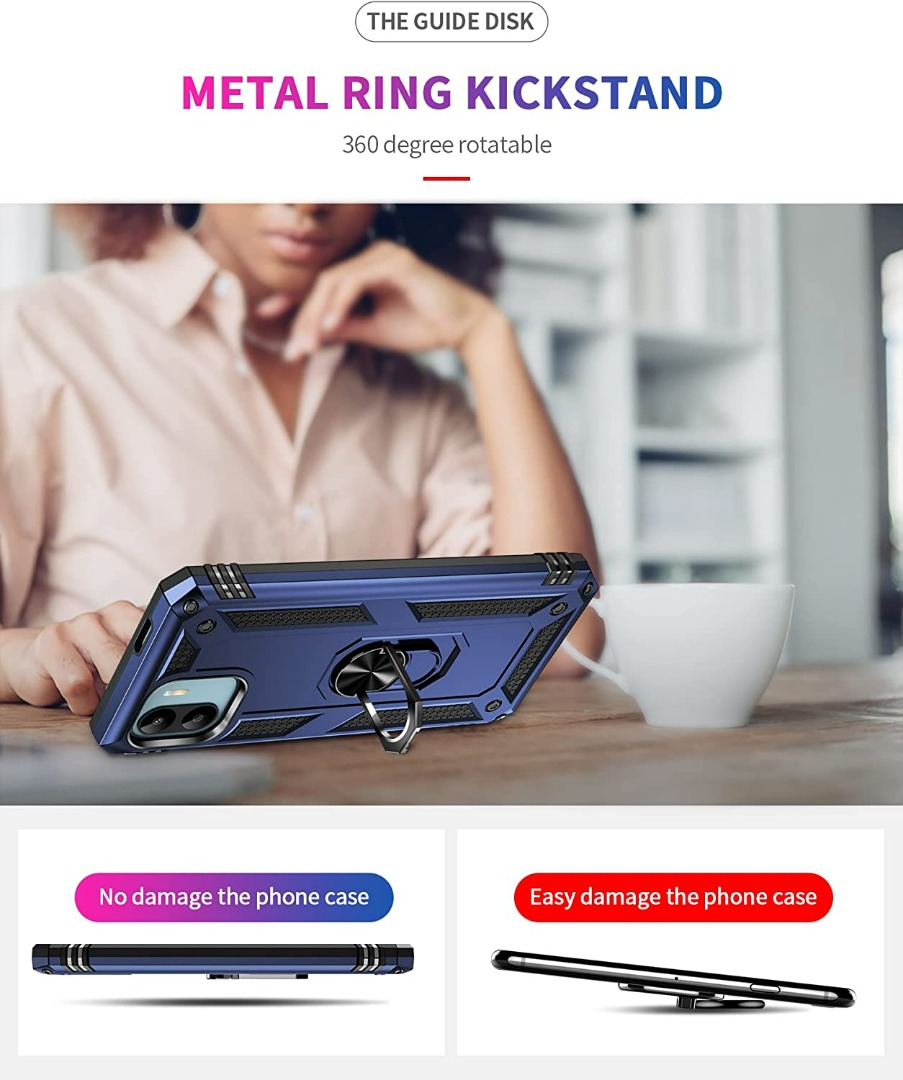 Cover Pixfab Con Anello E Supporto Per Xiaomi Redmi A1 - Antiurto E Magnetica, Tanti Colori - Foto 4