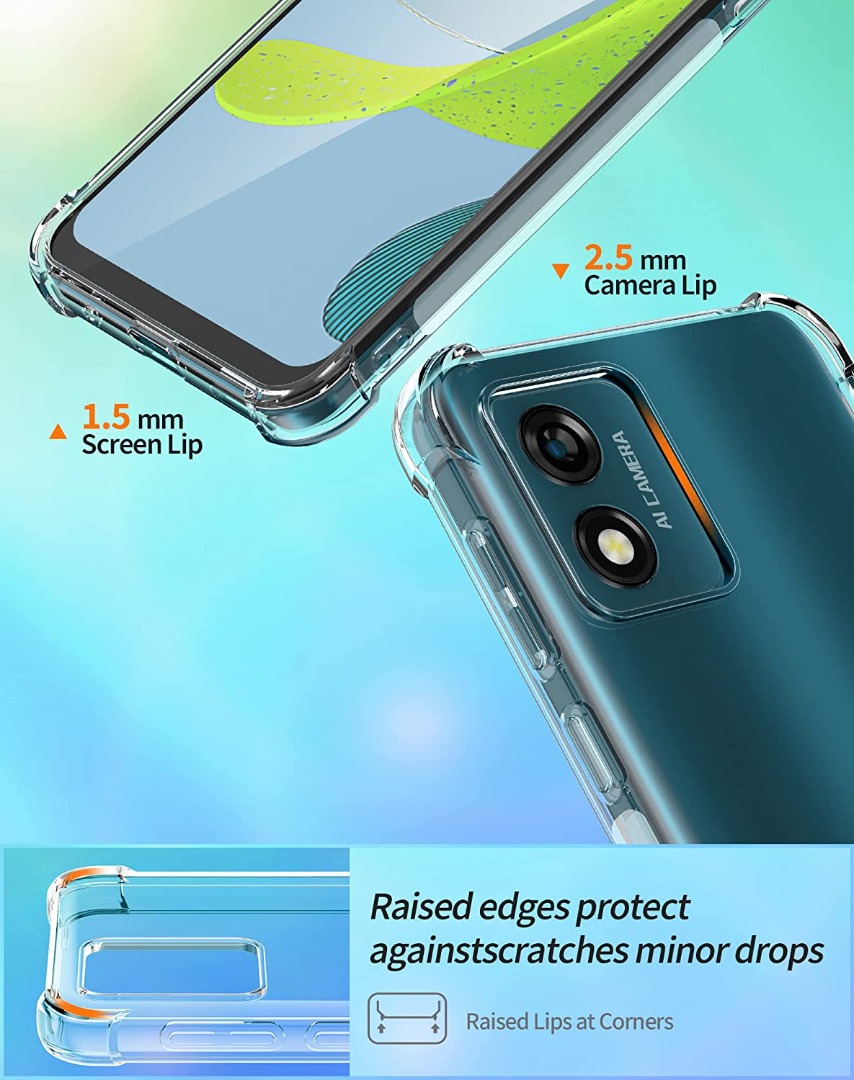 Custodia Trasparente Antiurto In Gel TPU Per Motorola Moto E13, Sottile E Leggera, Cover Posteriore - Foto 4