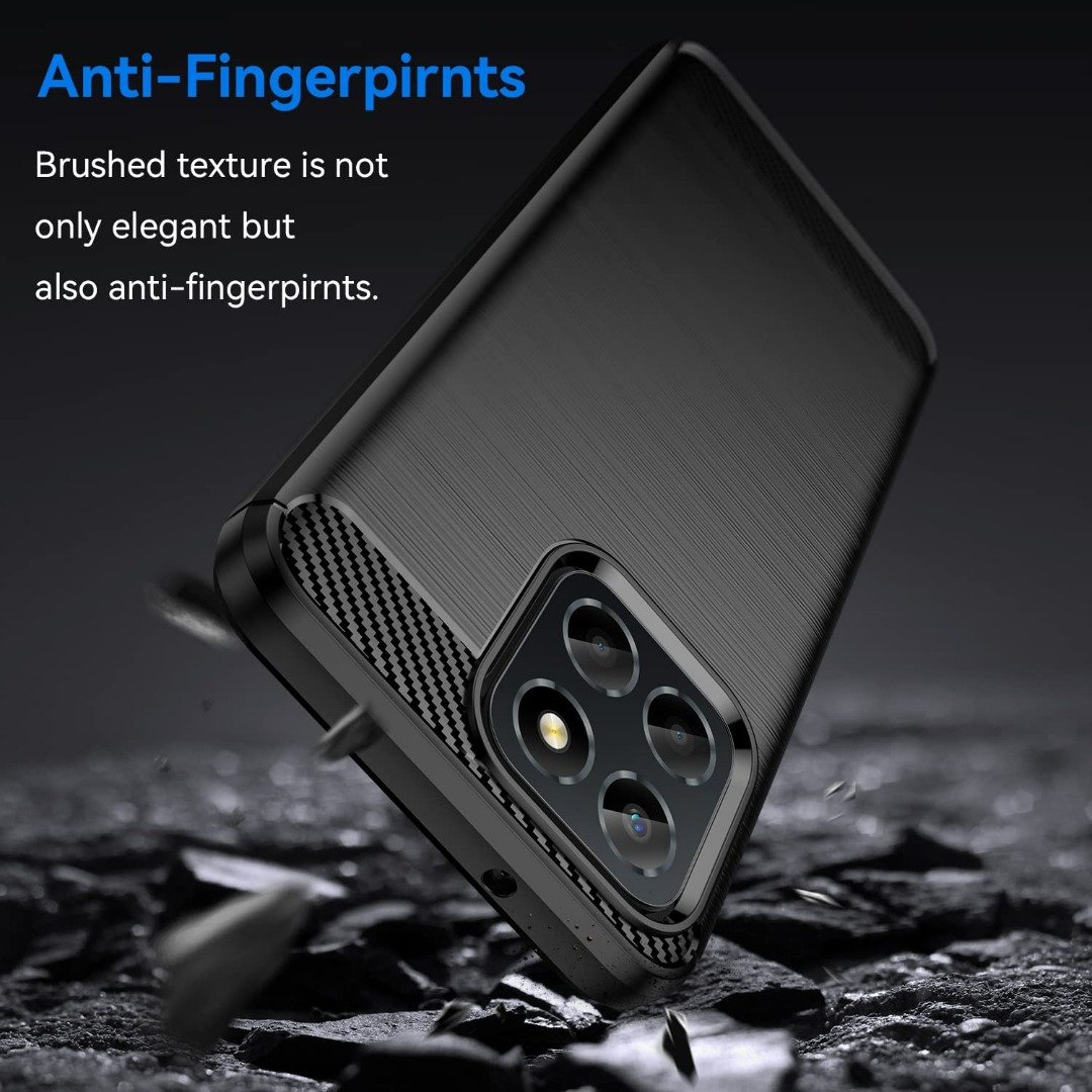 Coque Silicone YUXING Pour Honor X8a – Motifs Mignons, Anti-Choc, Antidérapante, Noire