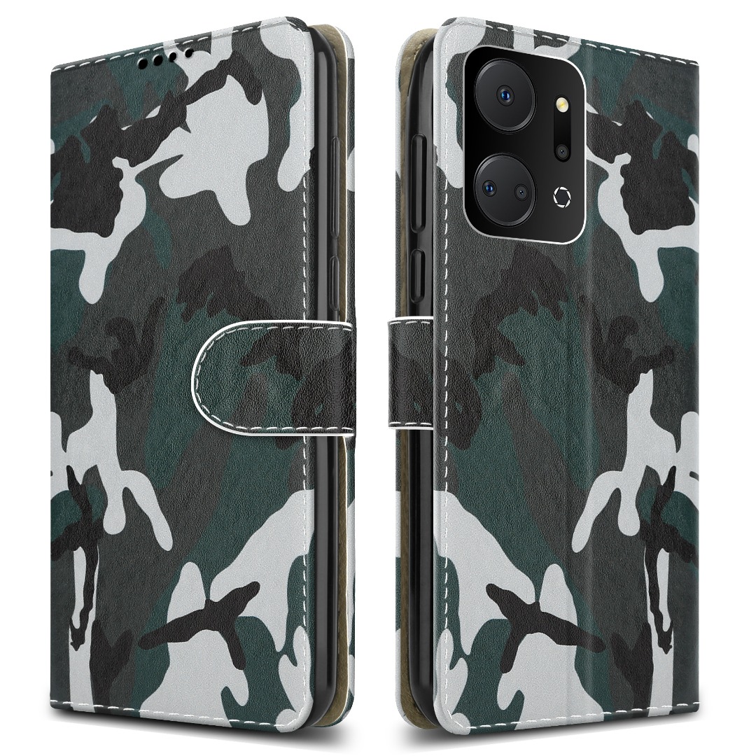 For Honor X7A 4G Case, Slim Leather Flip Wallet Magnetic Book Stand Phone Cover - 第 18/21 張圖片