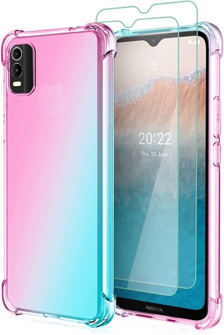 DQG per Nokia C22 Custodia, Nero Ultrasottile Silicone Case TPU Shell