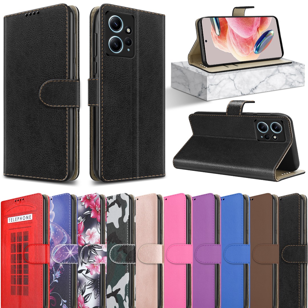 SEAHAI Cover Portafoglio In Pelle Per Xiaomi Redmi Note 11 Pro 5G/4G, Custodia Con Slot Carte E Supporto, Antiurto TPU, Blocco RFID, Colore Rosso - 2