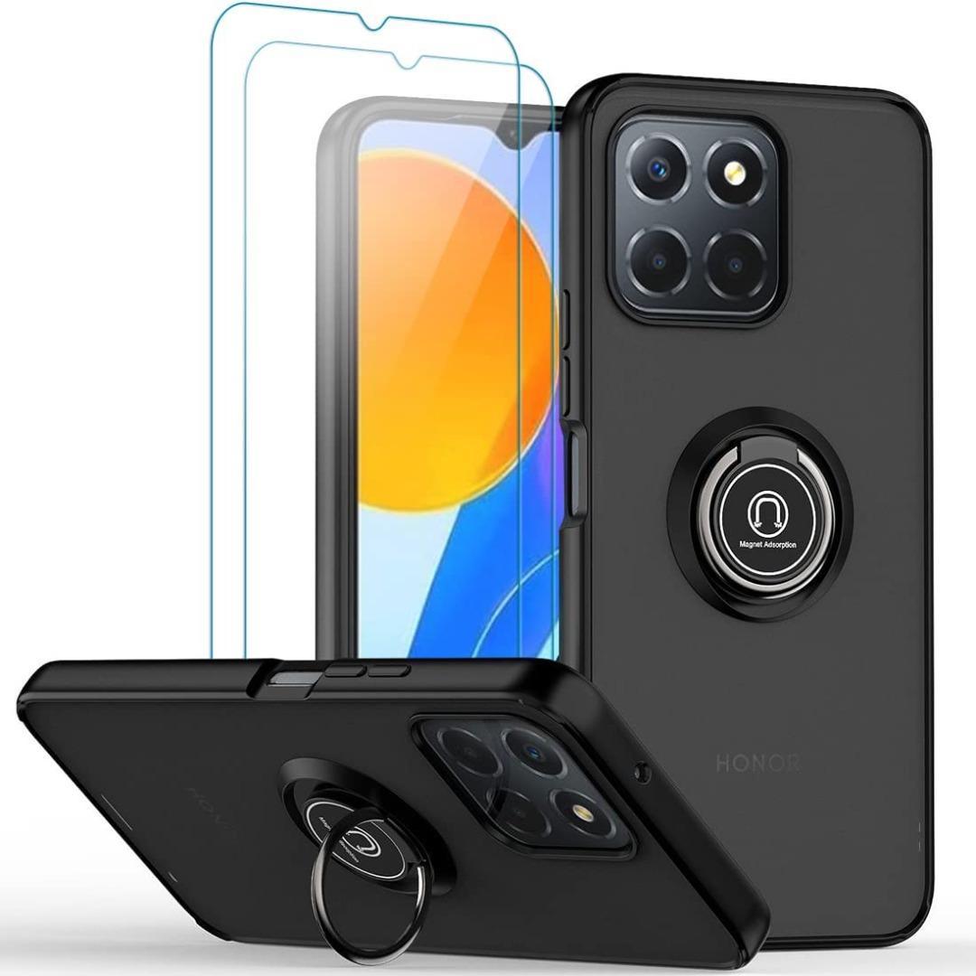 Cover Protettiva Per Honor 70 5G - Custodia Armor Con PC E TPU, Antiurto, Con Cavalletto Regolabile - Nero
