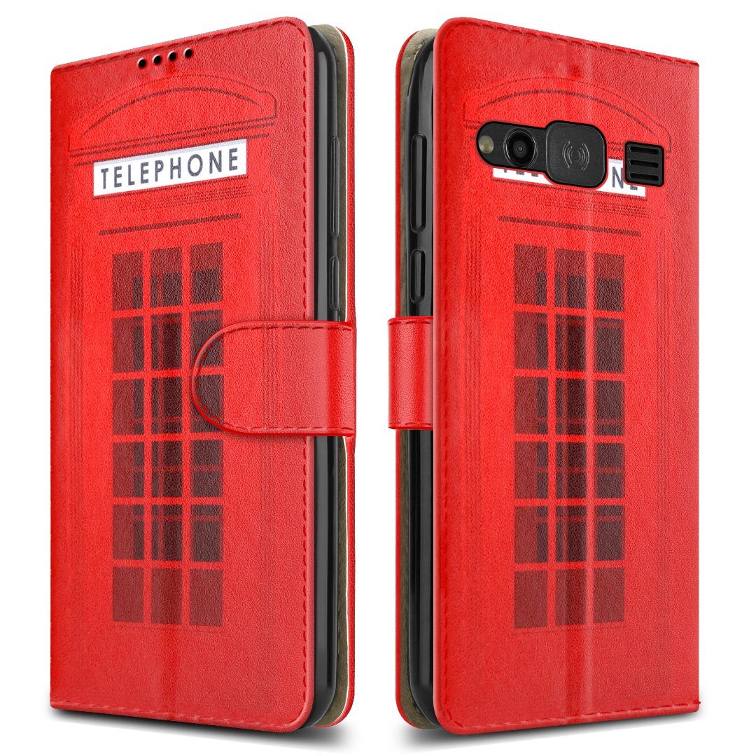 For DORO 1380 Case, Slim Leather Wallet Flip Shockproof Stand Phone Cover - 第 21/21 張圖片