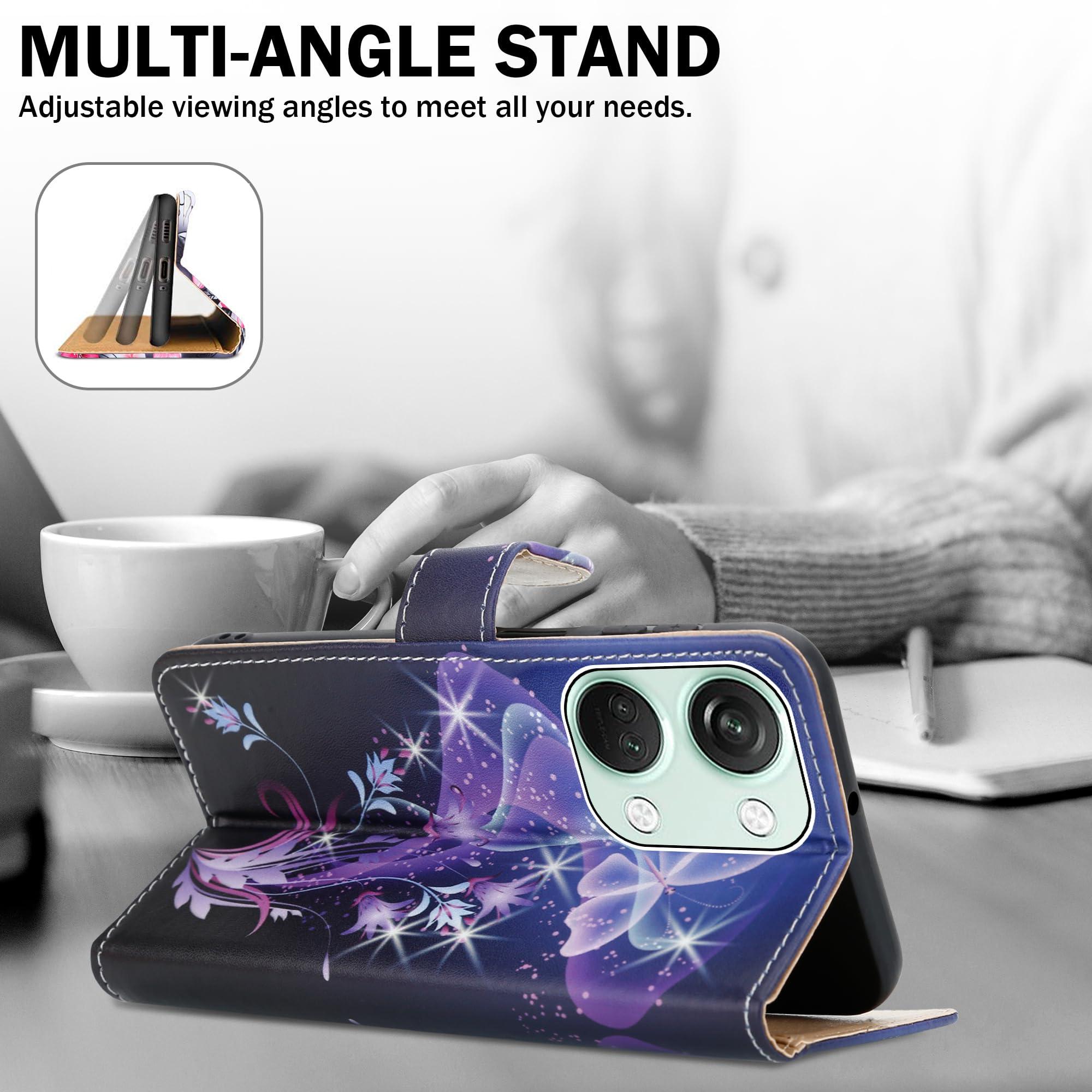 For OnePlus Nord 3 5G Case Slim Leather Wallet Flip Shockproof Stand Phone Cover - Picture 50 of 75