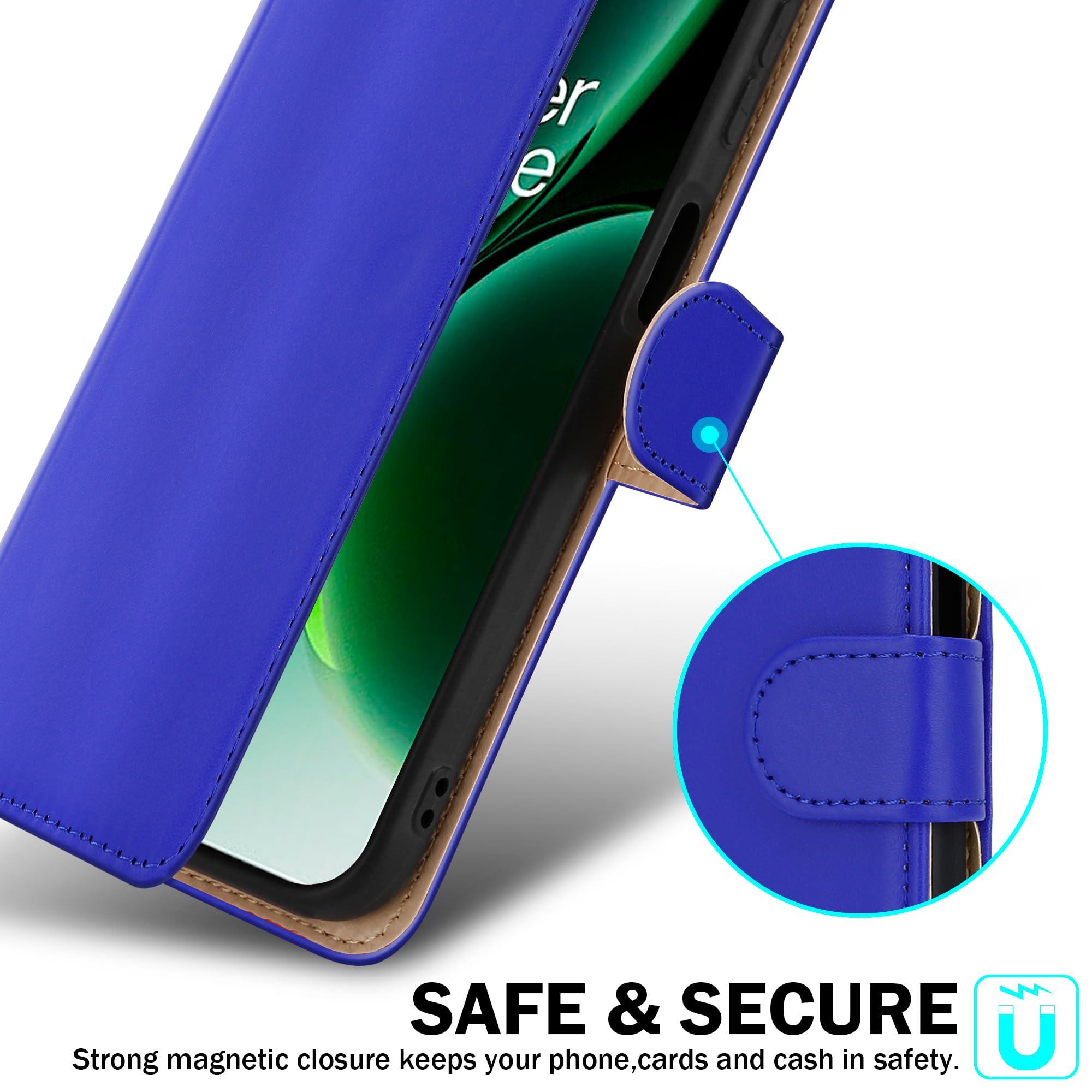 For OnePlus Nord 3 5G Case Slim Leather Wallet Flip Shockproof Stand Phone Cover - Picture 26 of 75