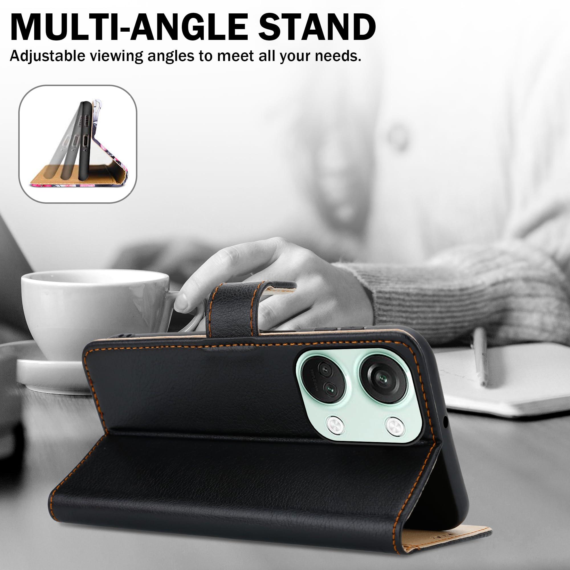 For OnePlus Nord 3 5G Case Slim Leather Wallet Flip Shockproof Stand Phone Cover - Picture 15 of 75