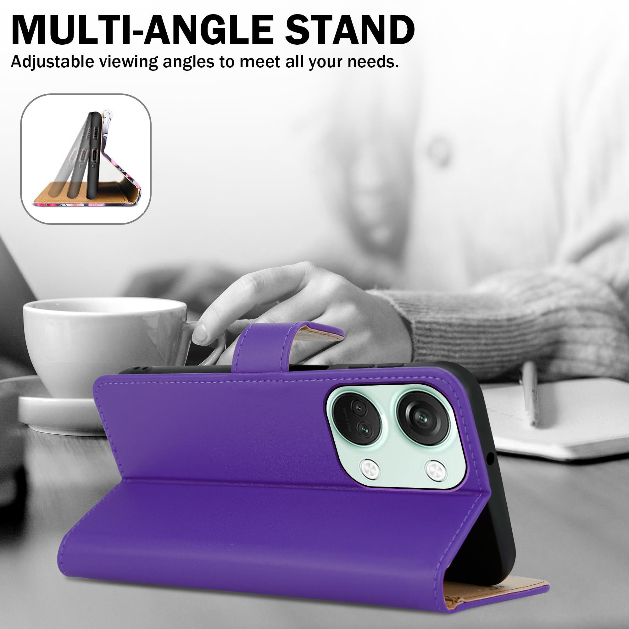 For OnePlus Nord 3 5G Case Slim Leather Wallet Flip Shockproof Stand Phone Cover - Picture 29 of 75