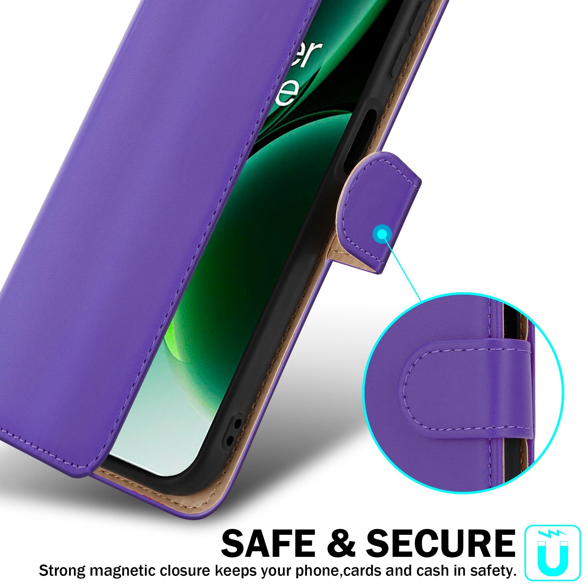 For OnePlus Nord 3 5G Case Slim Leather Wallet Flip Shockproof Stand Phone Cover - Picture 33 of 75