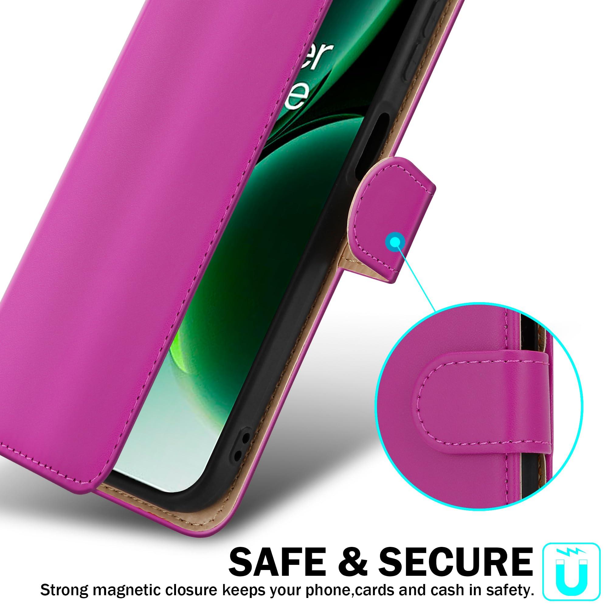 For OnePlus Nord 3 5G Case Slim Leather Wallet Flip Shockproof Stand Phone Cover - Picture 40 of 75
