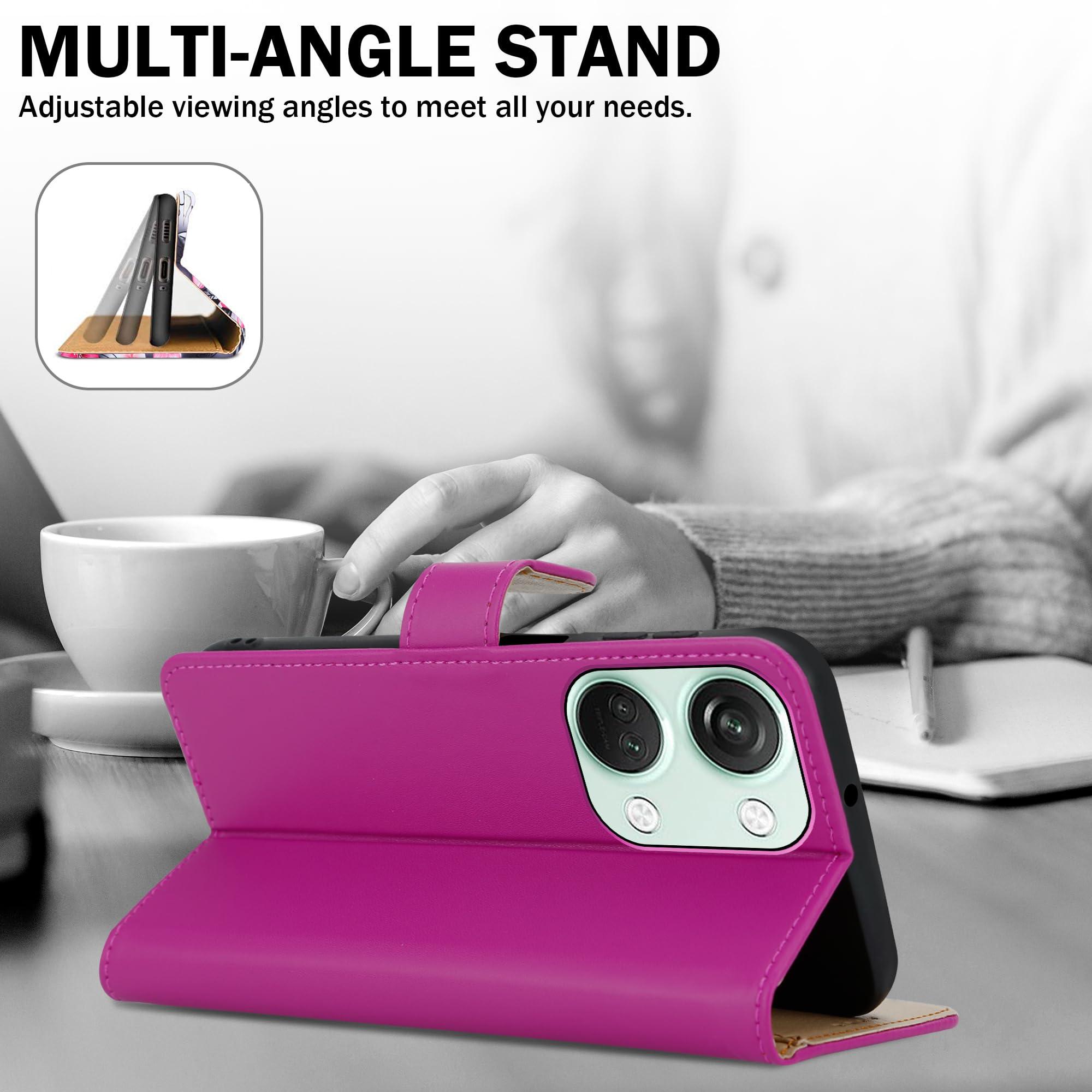 For OnePlus Nord 3 5G Case Slim Leather Wallet Flip Shockproof Stand Phone Cover - Picture 36 of 75
