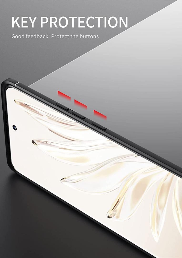 DERHAN Cover per Honor 90 Lite 5G con Vetro Temperato, Custodia Protettiva Resistente Antiurto Robusta Case con Supporto Magnetico Rotante a 360° - Rosso