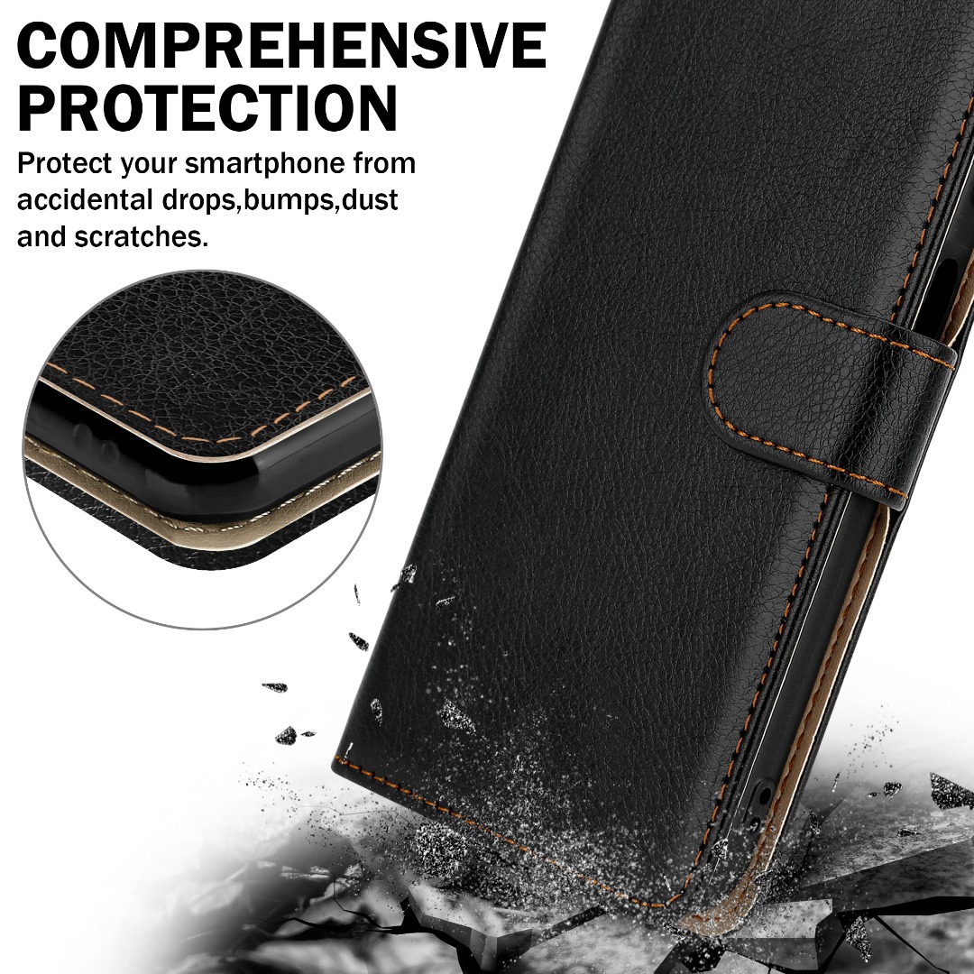 Custodia per Xiaomi 13T, per Xiaomi 13T Pro, in pelle [con pellicola protettiva] per Xiaomi Mi 13T/13T Pro, custodia pieghevole in pelle a portafoglio 360, resistente agli urti, custodia a portafoglio