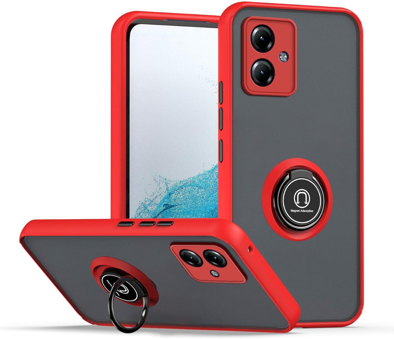 Custodia Blindata Motorola Moto G14 Con Anello Porta E Protezione Fotocamera – Betterfon - Foto 5