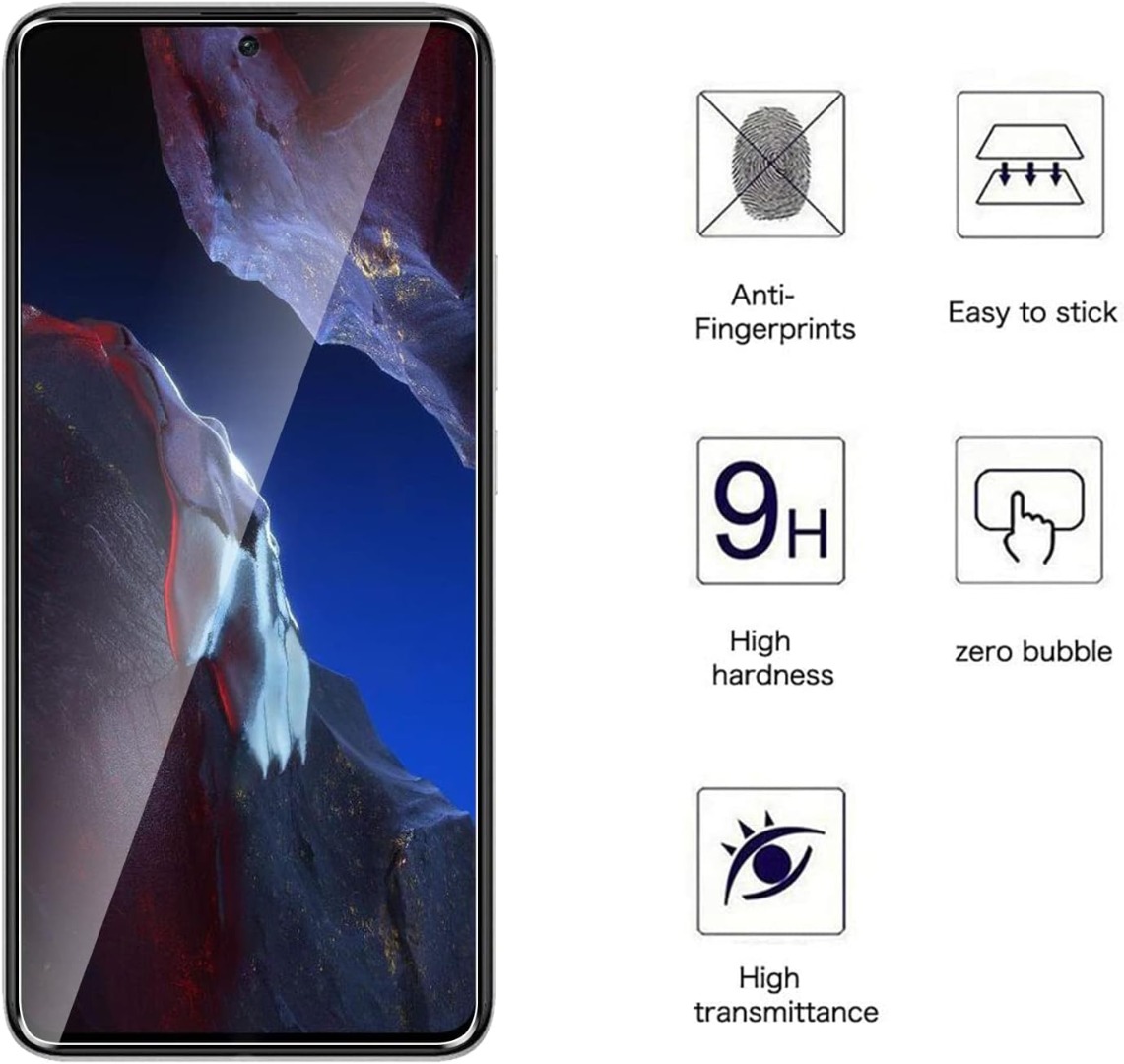 Tempered Glass Screen Protector For Xiaomi Redmi Note 12 12C 10C 13T A2 Pro Plus - Picture 34 of 339