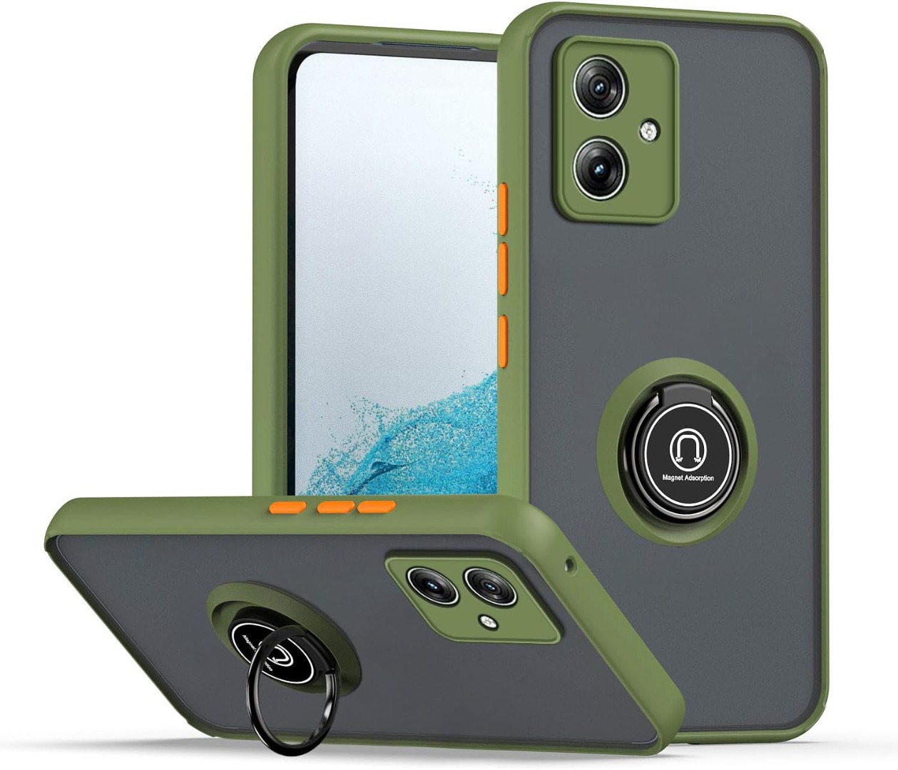 Per Motorola Moto G54 5G Custodia,Anello Anti-urto Stand Telefono - Foto 5