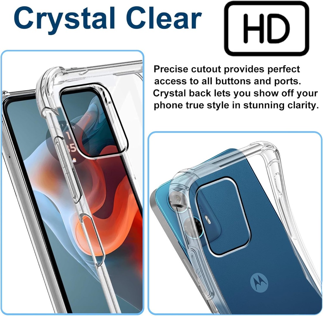 Coque Avec Cordon Pour Motorola Moto G56 5G - Housse Transparente TPU + Collier Réglable - Or Rose