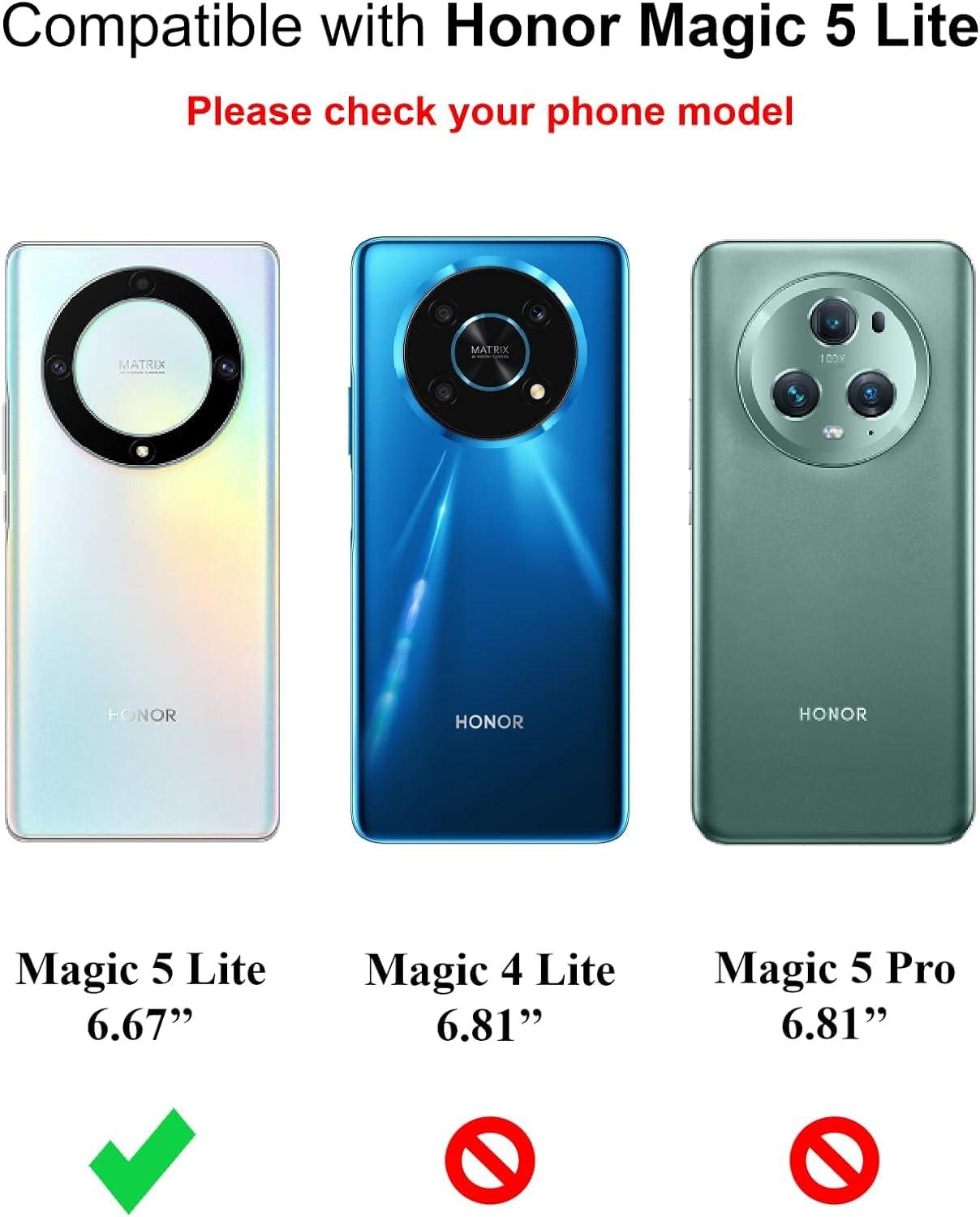 Funda para teléfono Honor Magic 7 6 Lite 5G delgada de silicona líquida a prueba de golpes de gel - Imagen 40 de 42