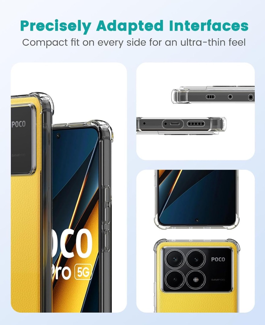 Cover in silicone per Xiaomi Poco X6 Pro 5G soft-touch con Cover in silicone per Xiaomi Poco X6 Pro 5G soft-touch con