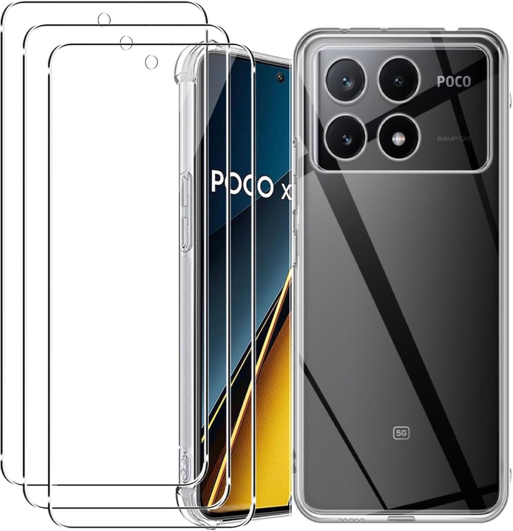 Custodia Silicone Slim Custodia Trasparente Antiurto Per Xiaomi Poco X3 Pro - Silicone/gel, Sottile, Protezione 360°, Design Trasparente Smartphone Piccolo - Foto 13