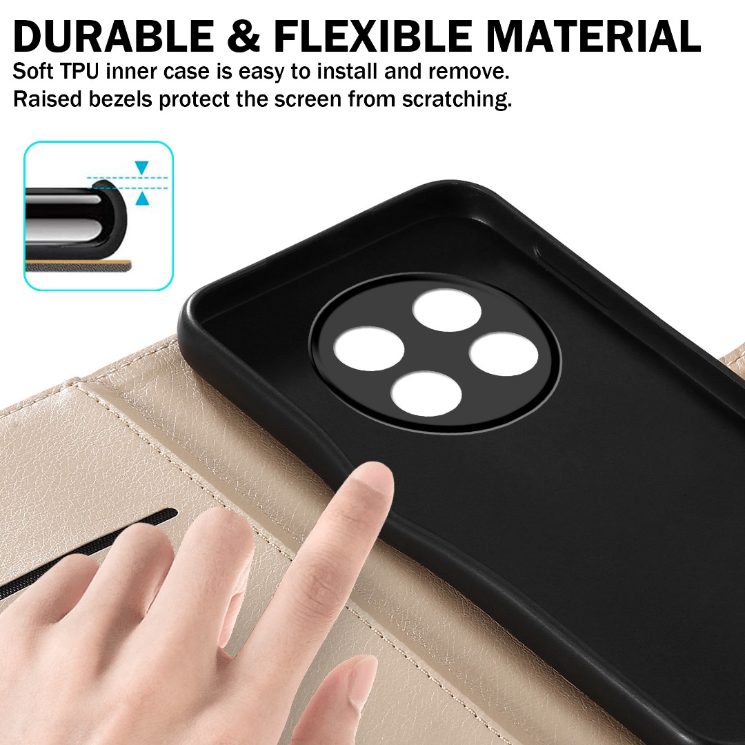 Fertuo Cover Portafoglio Per Ulefone Note 15 Con Mandala Blu - Pelle E Carta