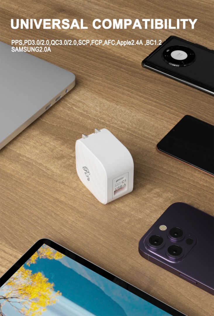 Caricatore Veloce Verizon 45W Con Cavo USB-C 6ft - Per IPhone 16/15 E Android