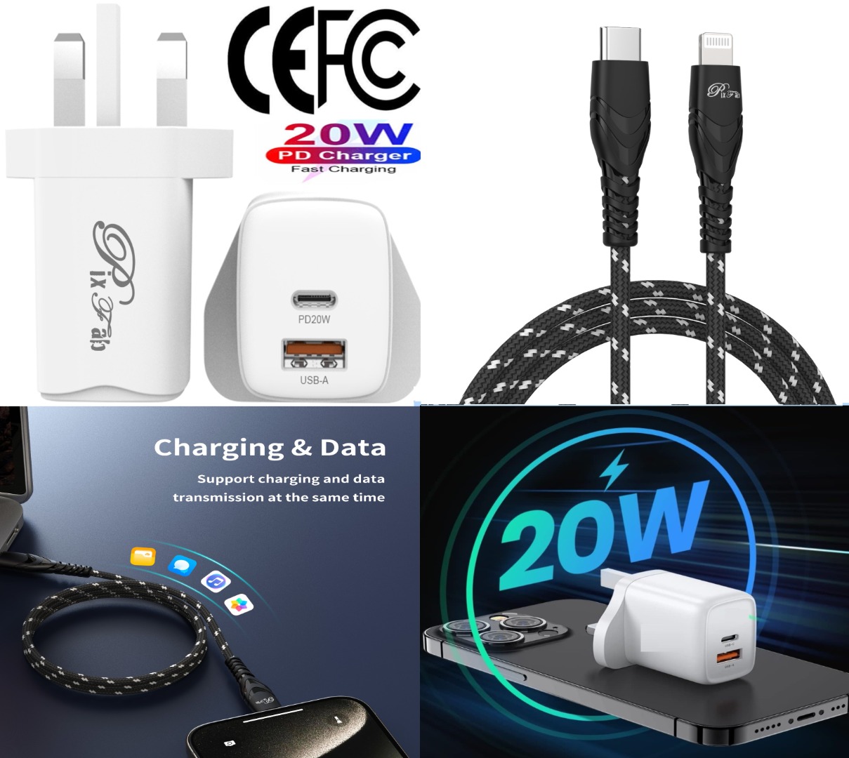 Cavo Di Ricarica Rapida In Silicone A LED 4 In1 Per Iphone 11 12 13 14 15 16 PD 27W 66W Cavo - Foto 13