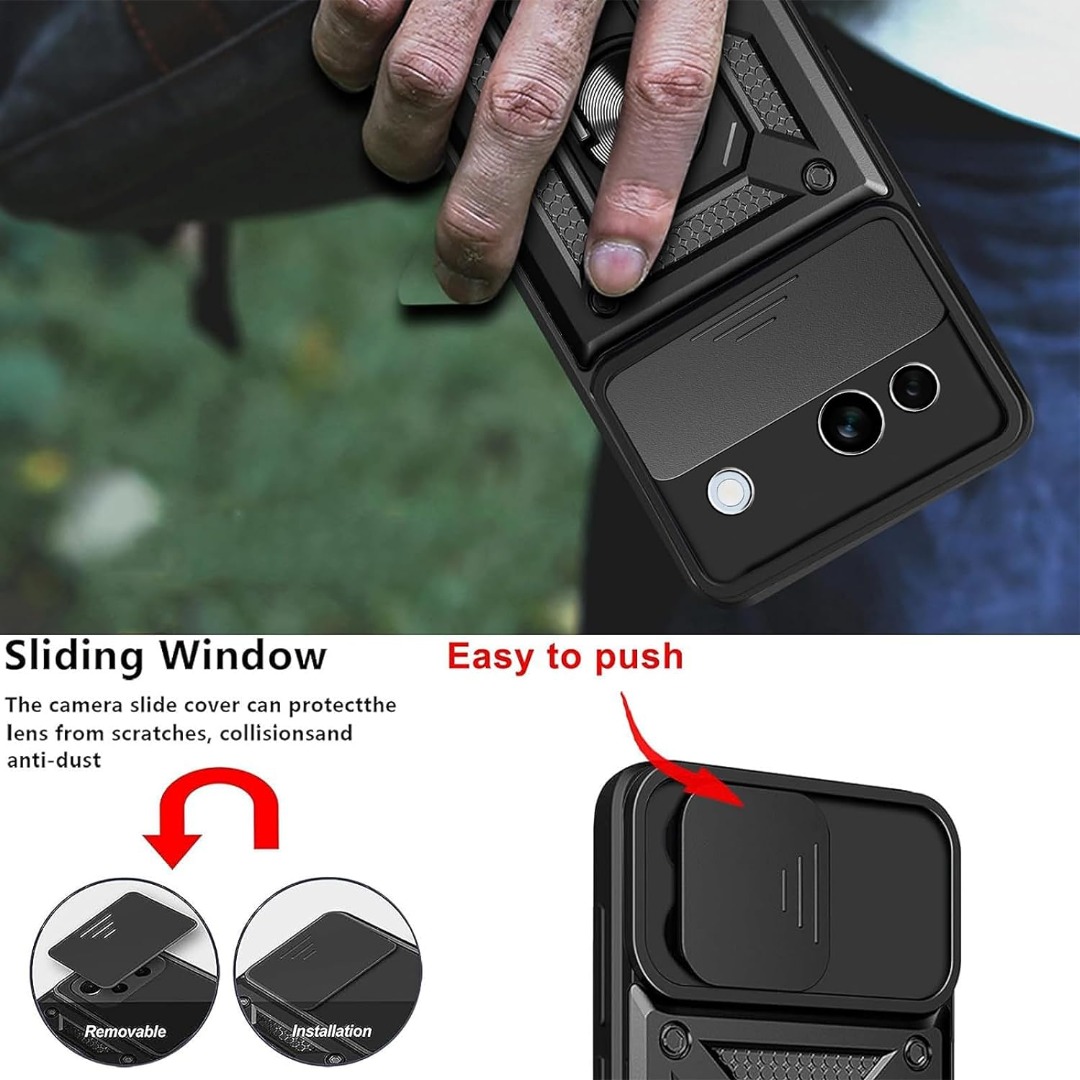 Custodia Per Google Pixel 8A,8 Pro Anti-urto Anello Stand