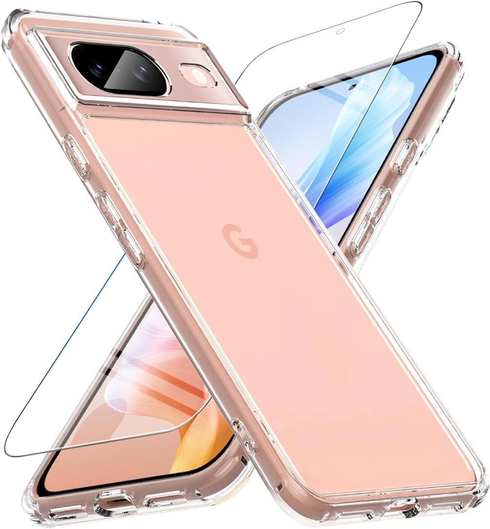 Für Google Pixel 9 Pro XL/9 8A 7A 6A Schutzhülle,Slim Klar Silikon