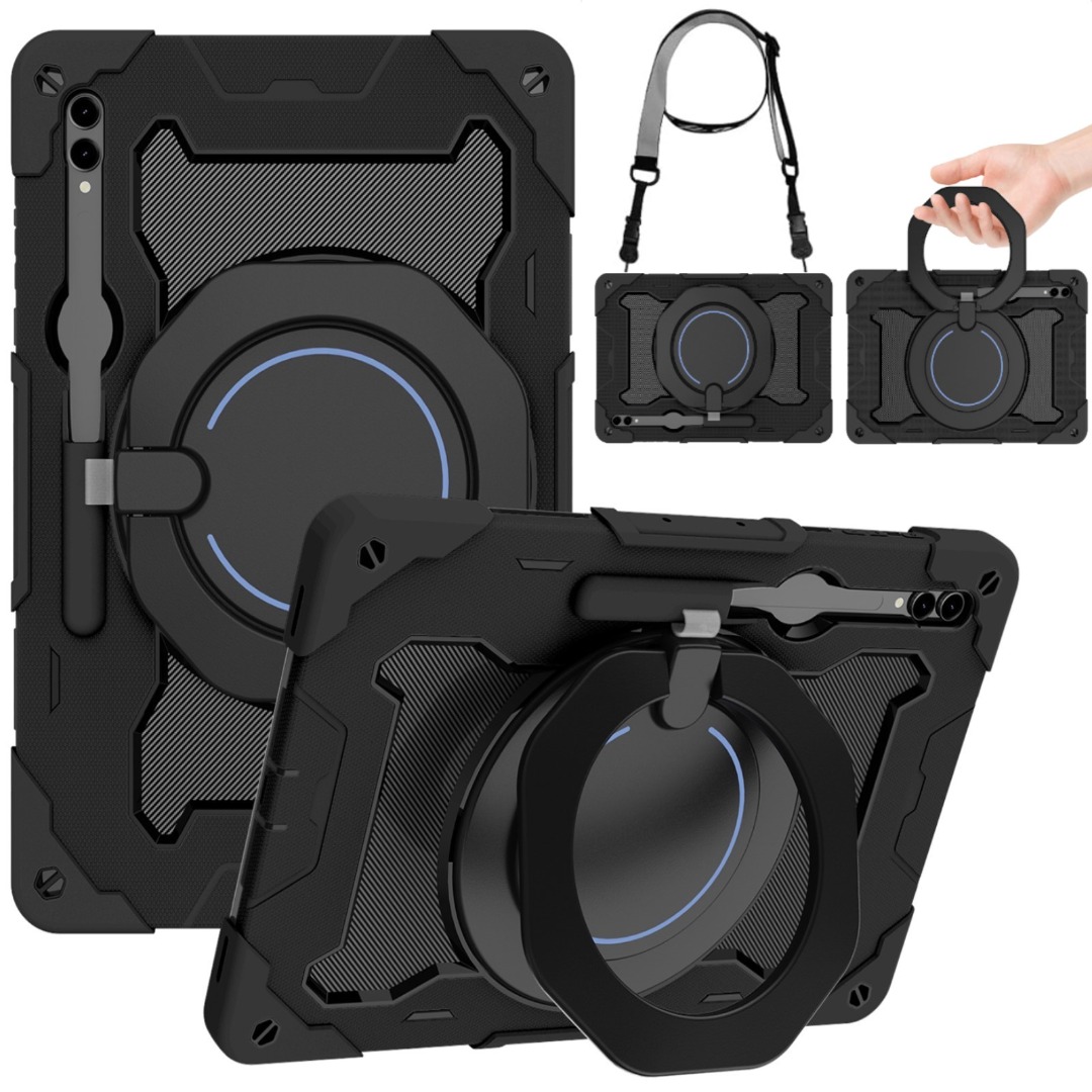 For Samsung TAB S10 S9 FE S6 Lite Plus Ultra Case, Shoulder Strap Tablet Cover - Picture 14 of 23